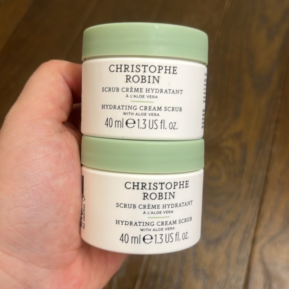 christophe robin Hydrating Cream Scrub New hair set! Hair scrub exfoliate 2 pack - Picture 1 of 4